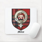 Tapis De Souris Le clan de Millar Crest le tartan d'insigne (Avec souris)
