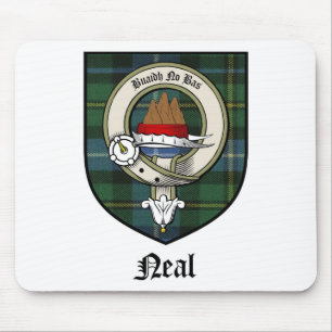 Tapis De Souris Le clan de Neal Crest le tartan d'insigne