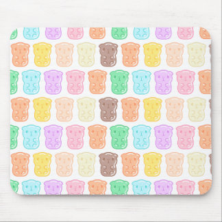 Tapis De Souris Le cochon de Guinée coloré forme des bonbons motif