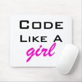 Tapis De Souris Le code aiment une fille Mousepad (Avec souris)