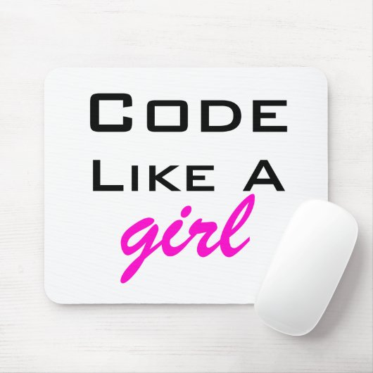 Tapis De Souris Le code aiment une fille Mousepad (Avec souris)