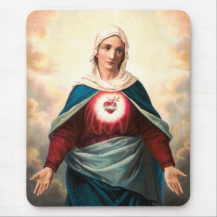 Tapis De Souris Le Cœur immaculé de Marie
