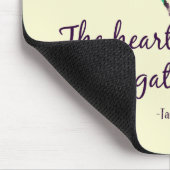 Tapis De Souris Le Coeur Qui Donne Des Citations (Coin)