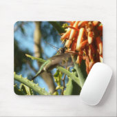Tapis De Souris Le colibri de Chine noire en vol (Avec souris)