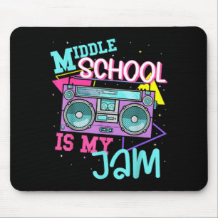 Tapis De Souris Le collège est mon truc T-shirt de professeur mign