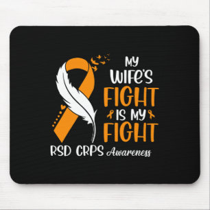 Tapis De Souris Le combat de ma femme est mon combat Rsd Crps sens