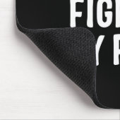 Tapis De Souris Le combat de mon fils est ma lutte contre le cance (Coin)