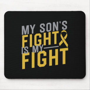 Tapis De Souris Le combat de mon fils est mon combat contre le can