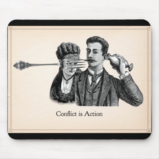 Tapis De Souris Le conflit d'académie de Writewell est action (Devant)