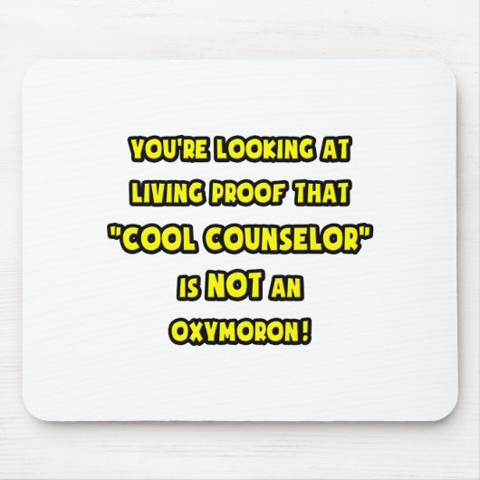 Tapis De Souris Le conseiller cool n'est PAS un oxymore (Devant)