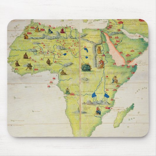 Tapis De Souris Le continent de l'Afrique (Devant)