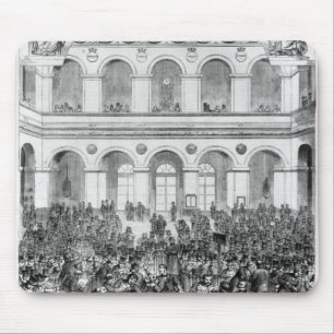 Tapis De Souris Le "Corbeille" à la bourse de Paris, 1873