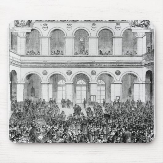 Tapis De Souris Le "Corbeille" à la bourse de Paris, 1873 (Devant)