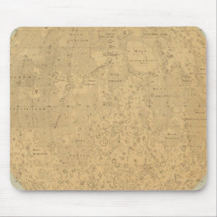 Tapis De Souris Le côté visible de la carte de surface de la lun