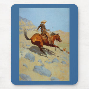 Tapis De Souris Le Cowboy de Frederic Remington (1902)