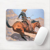 Tapis De Souris Le cowboy (huile sur la toile) (Avec souris)