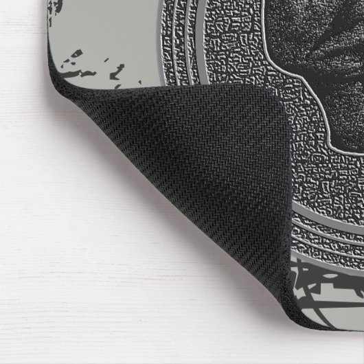 Tapis De Souris le crâne ! (Circle Design ) Gris 2018 sur pierre (Coin)