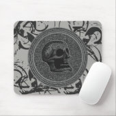 Tapis De Souris le crâne ! (Circle Design ) Gris 2018 sur pierre (Avec souris)