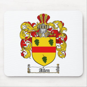 TAPIS DE SOURIS LE CREST DE FAMILLE D'ALLEN - MANTEAU D'ALLEN DES