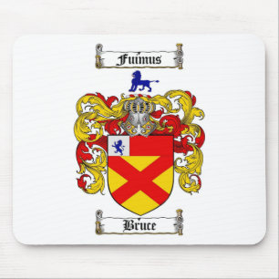TAPIS DE SOURIS LE CREST DE FAMILLE DE BRUCE - MANTEAU DE BRUCE