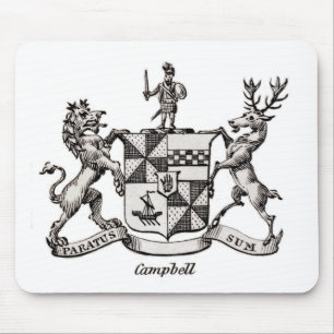TAPIS DE SOURIS LE CREST DE FAMILLE DE CAMPBELL