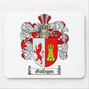 TAPIS DE SOURIS LE CREST DE FAMILLE DE GALLEGOS - MANTEAU DE