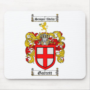TAPIS DE SOURIS LE CREST DE FAMILLE DE GARRETT - MANTEAU DE