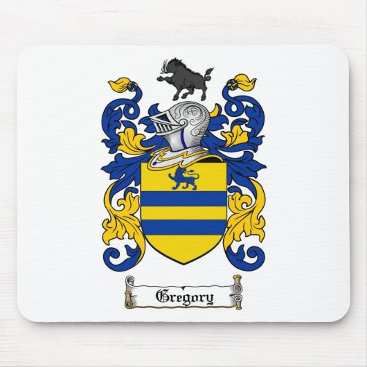 TAPIS DE SOURIS LE CREST DE FAMILLE DE GREGORY - MANTEAU DE (Devant)