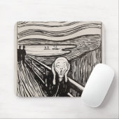 Tapis De Souris Le cri Edvard Munch (Avec souris)