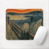 Tapis De Souris Le cri perçant par Edvard Munch (Avec souris)