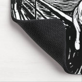 Tapis De Souris Le cri perçant par Edvard Munch (Coin)