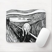 Tapis De Souris Le cri perçant par Edvard Munch (Avec souris)