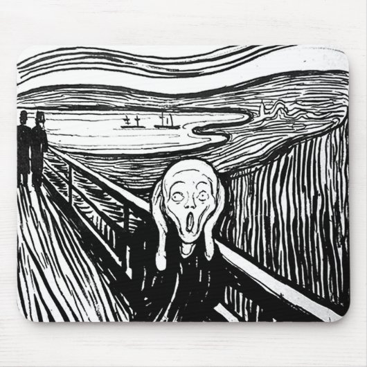 Tapis De Souris Le cri perçant par Edvard Munch (Devant)