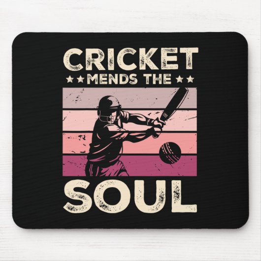 Tapis De Souris Le cricket répare l'âme (Devant)