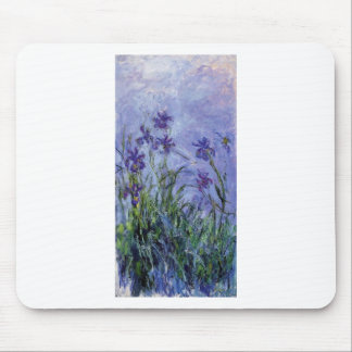 Tapis De Souris le cru fleurit lilac-irises-1917 monet.