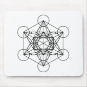 Tapis De Souris Le cube de Metatron (blanc) (Devant)