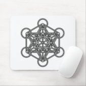 Tapis De Souris Le cube de Metatron (noir) (Avec souris)