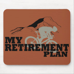 Tapis De Souris Le cyclisme est mon plan de retraite