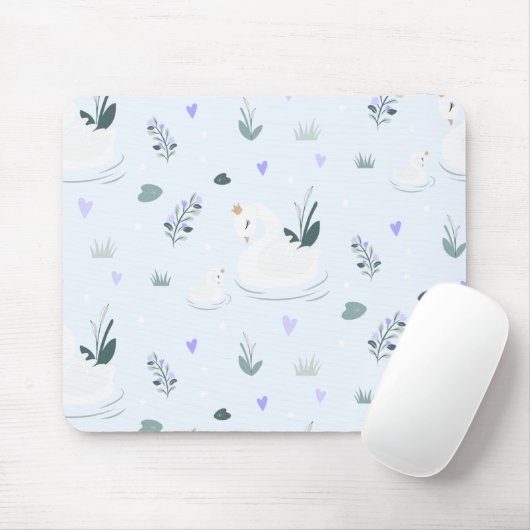 Tapis De Souris Le Cygne Couronné (Avec souris)