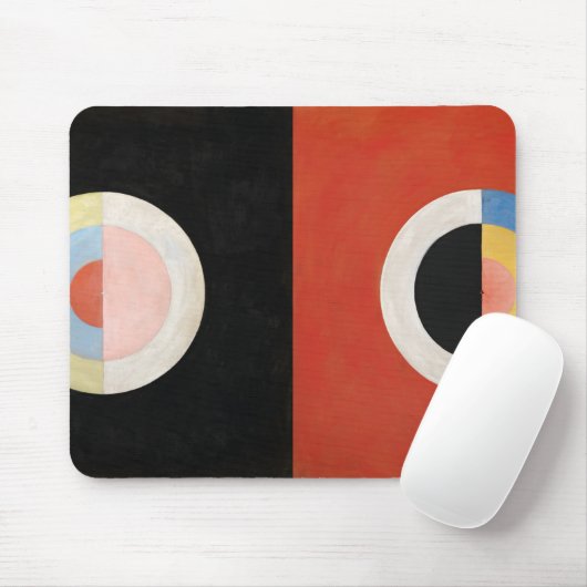 Tapis De Souris Le Cygne, Groupe IX par Hilma af Klint (Avec souris)