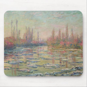 Tapis De Souris Le dégel sur la Seine, près de Vetheuil, 1880