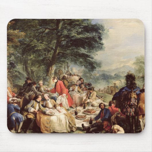Tapis De Souris Le déjeuner de chasse, 1737 (Devant)