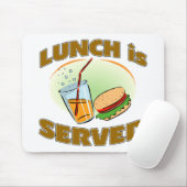 Tapis De Souris Le déjeuner est servi (Avec souris)