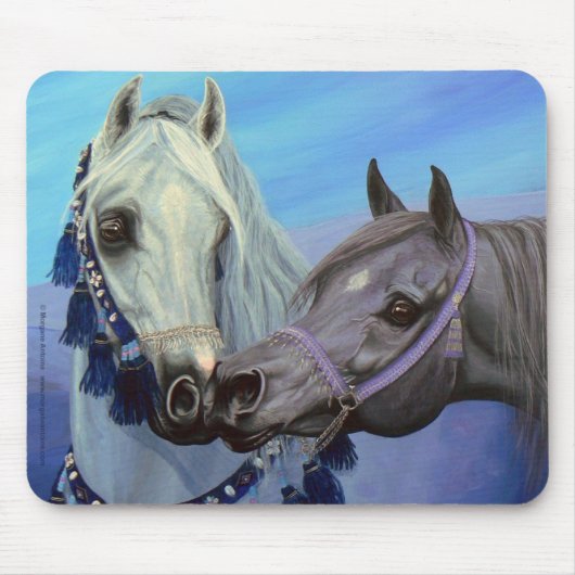 Tapis De Souris Le désert Jewels le mousepad Arabe de chevaux (Devant)