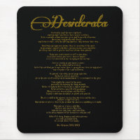 Le Desiderata "Choses désirées"