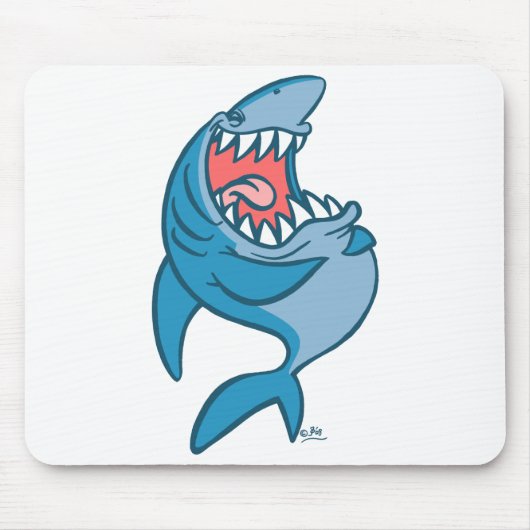 Tapis De Souris Le dessin animé Laughton Shark mousepad (Devant)