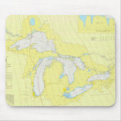 Tapis De Souris Le diagramme de Great Lakes (Devant)
