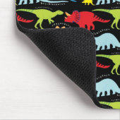 Tapis De Souris Le dinosaure conçoit le vert de rouge bleu sur le (Coin)