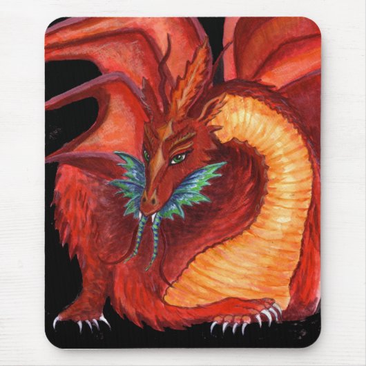 Tapis De Souris Le dragon rouge (Devant)