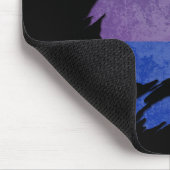 Tapis De Souris Le drapeau bisexuel de fierté déchiré indiquent (Coin)